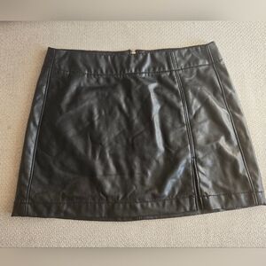 AE Vegan Leather High-Waisted Mini Skirt